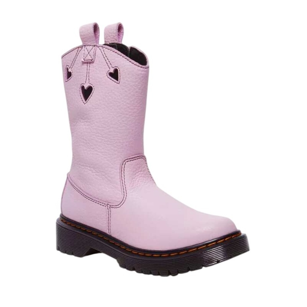 Dr. Martens Bex Heart 31948466 Boots Classic Nappa Lamper Pink Leather Round Toe